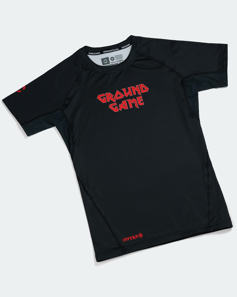 GroundGame inferno RASHGUARD-BLACK